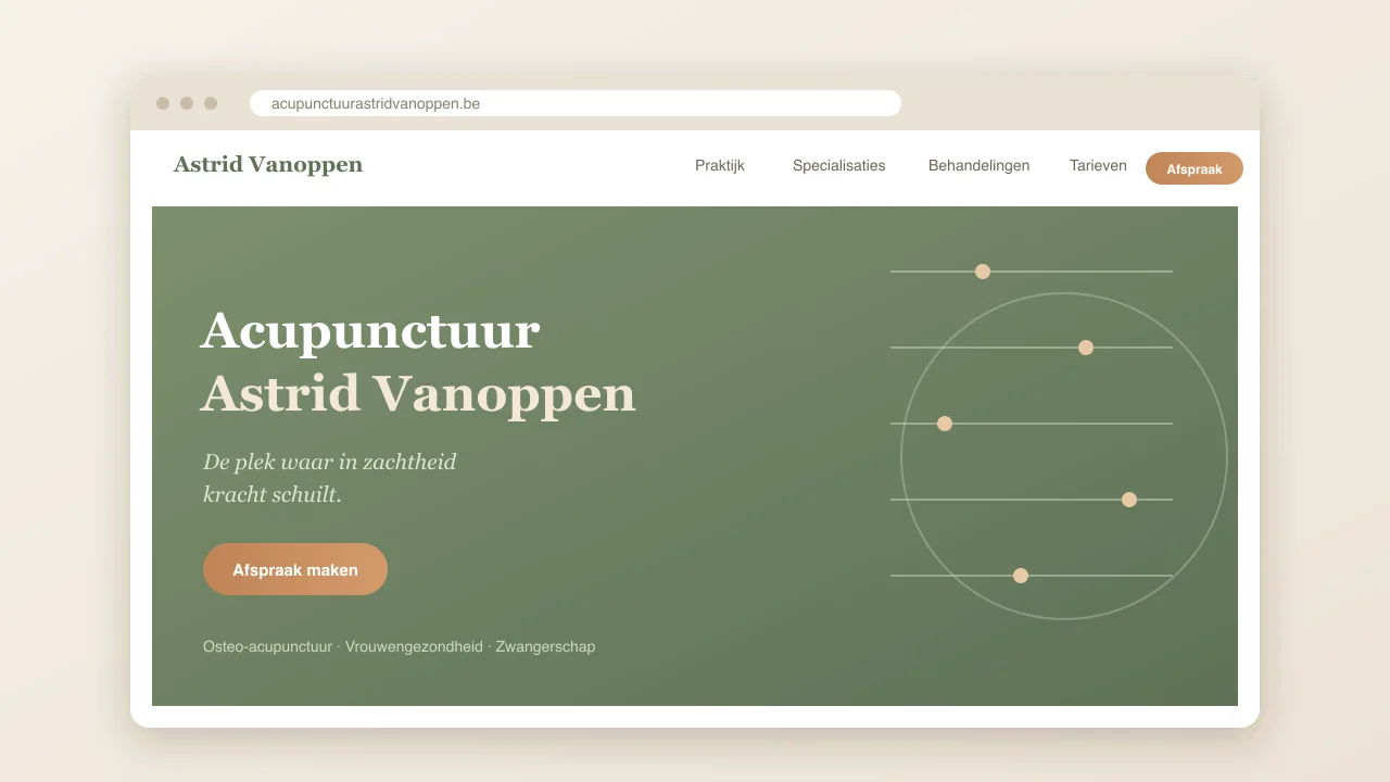 Acupunctuur Astrid Vanoppen project