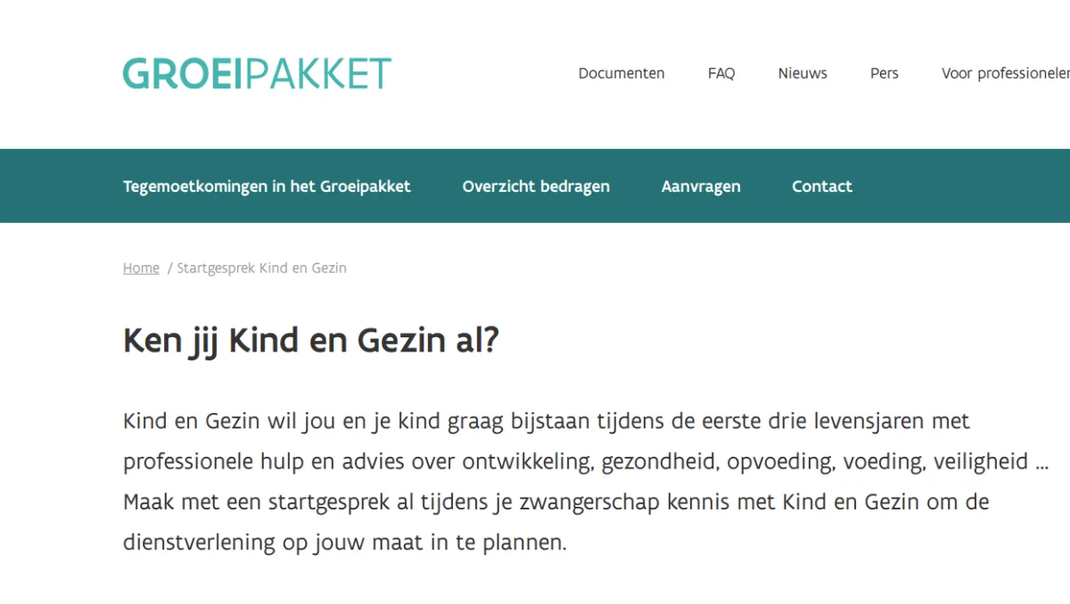 Groeipakket project